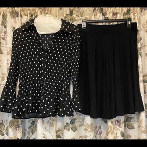 Nice Woman blouse and skirt Ensemble size M